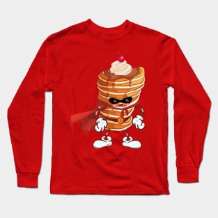 Captain, pancake,kawaii,hero, cream Long Sleeve T-Shirt